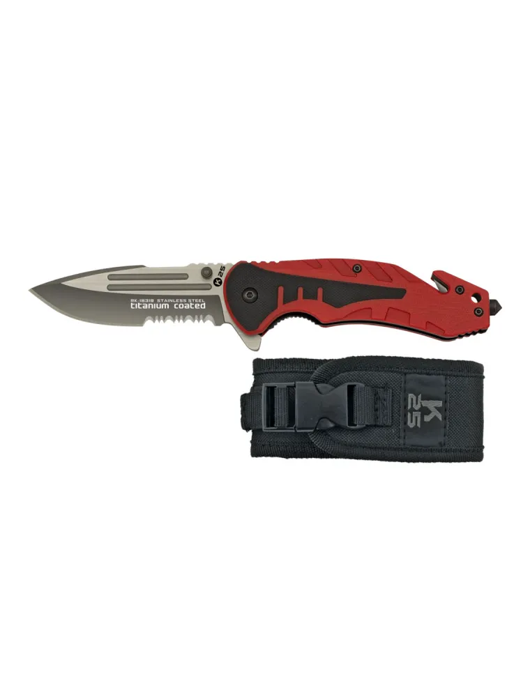 NAVAJA K25 ROJA G10 8,7cm CLIP 18319