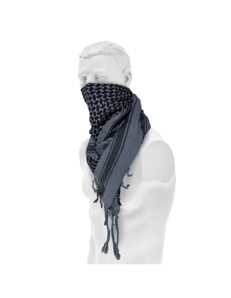 PAÑUELO PALESTINO AZUL/NEGRO