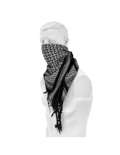 PAÑUELO PALESTINO NEGRO/BLANCO