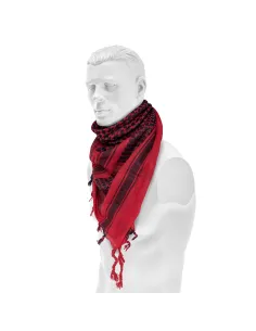 PAÑUELO PALESTINO ROJO/NEGRO