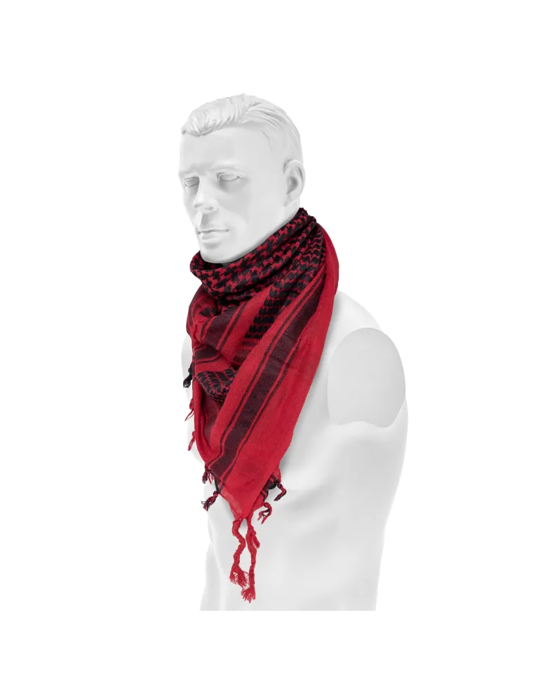 PAÑUELO PALESTINO ROJO/NEGRO