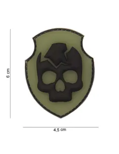 PARCHE PVC 3D CALAVERA FANTASMA 12007