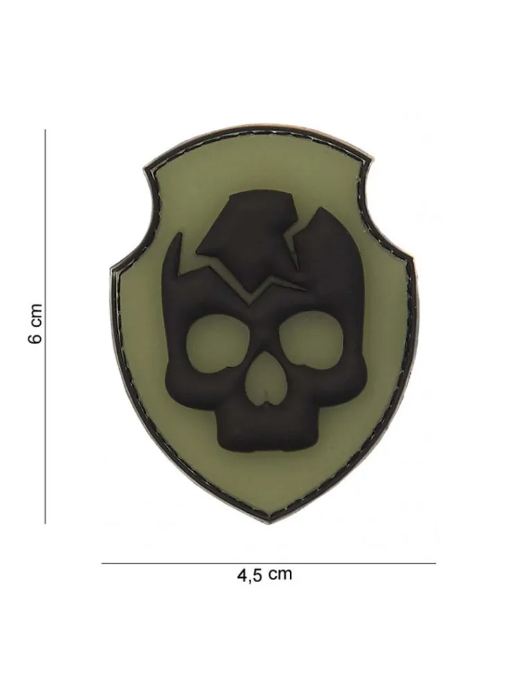 PARCHE PVC 3D CALAVERA FANTASMA 12007