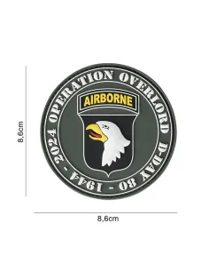 PARCHE PVC D-DAY 80 101ST AIRBORNE