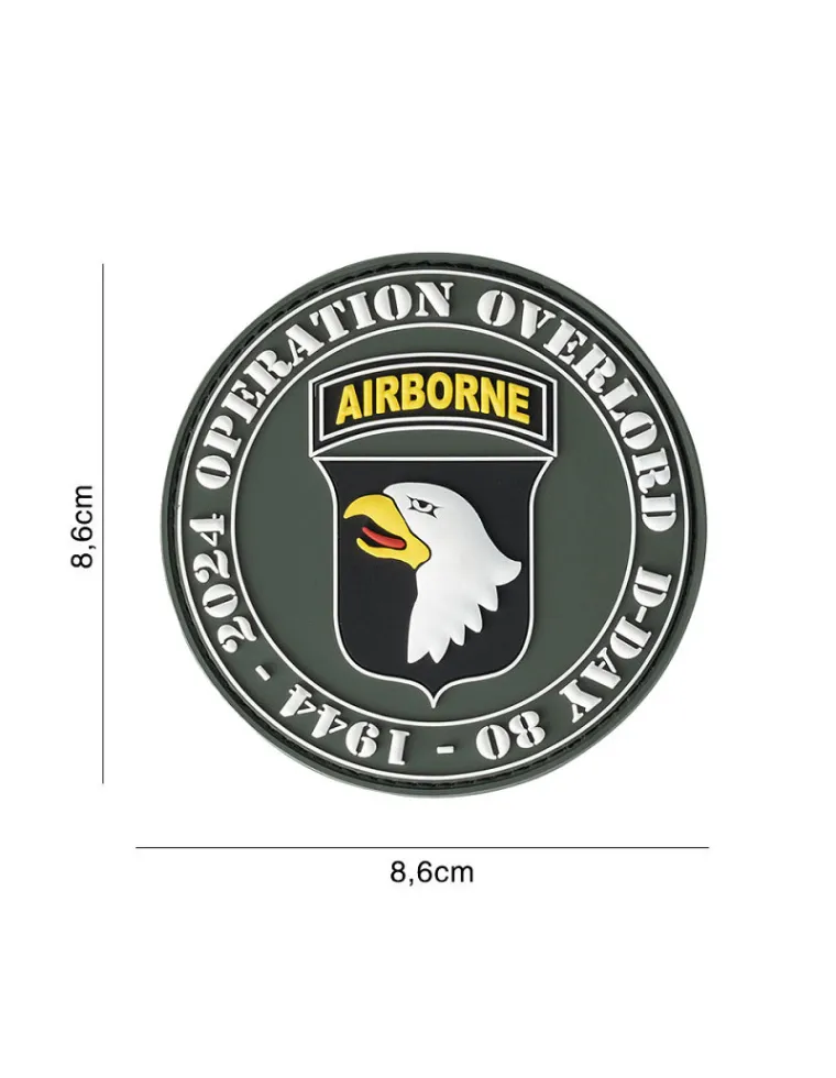 PARCHE PVC D-DAY 80 101ST AIRBORNE