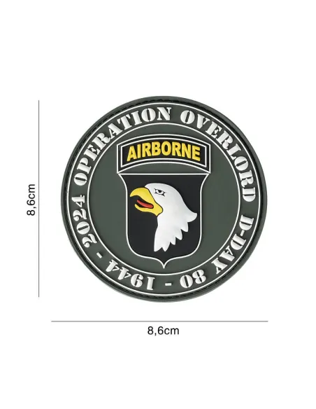 PARCHE PVC D-DAY 80 101ST AIRBORNE
