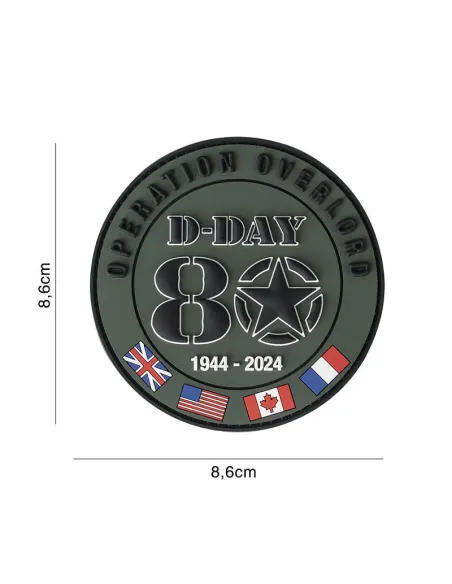 PARCHE PVC D-DAY 80 1944-2024