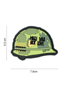PARCHE PVC MAKE WAR NO LOVE 8099