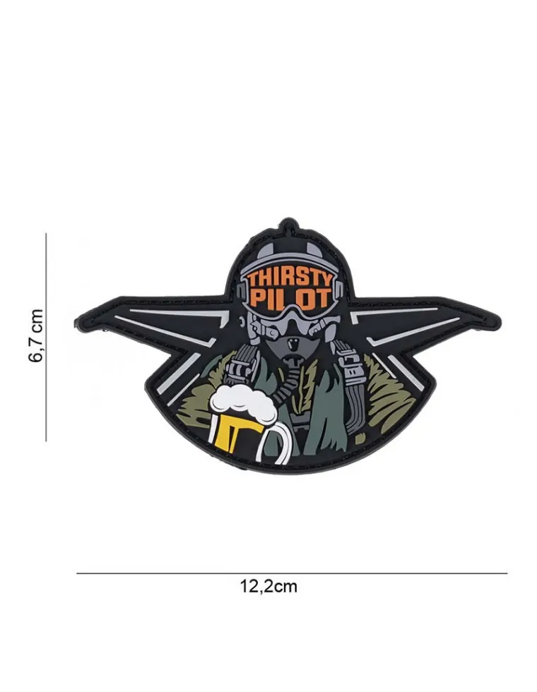 PARCHE PVC THIRSTY PILOT 10021