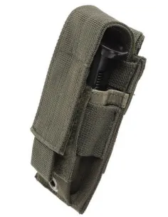 PORTACARGADOR SINGLE PISTOLA MOLLE VERDE