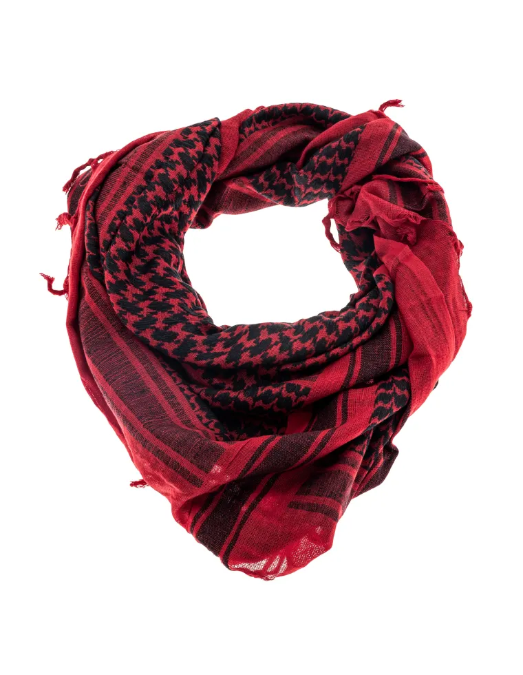 PAÑUELO PALESTINO ROJO/NEGRO