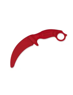CUCHILLO ENTRENAMIENTO K25 KARAMBIT ROJO 2