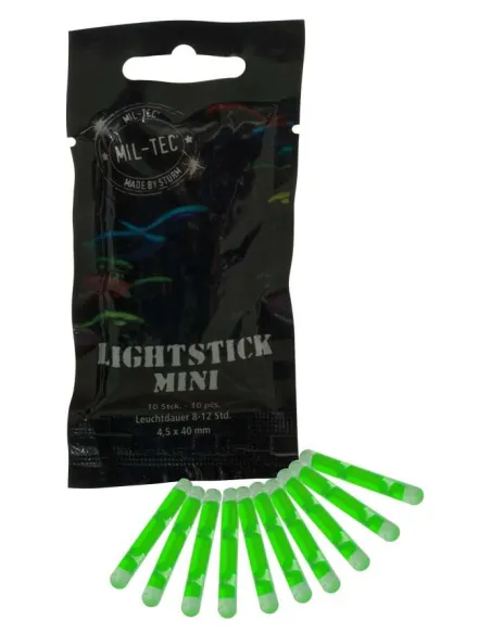 LUZ QUIMICA PESCA 4cm VERDE (PACK 10 uds)