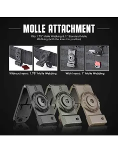 ADAPTADOR MOLLE SINGLE AMOMAX TAN AM-MA02F 2