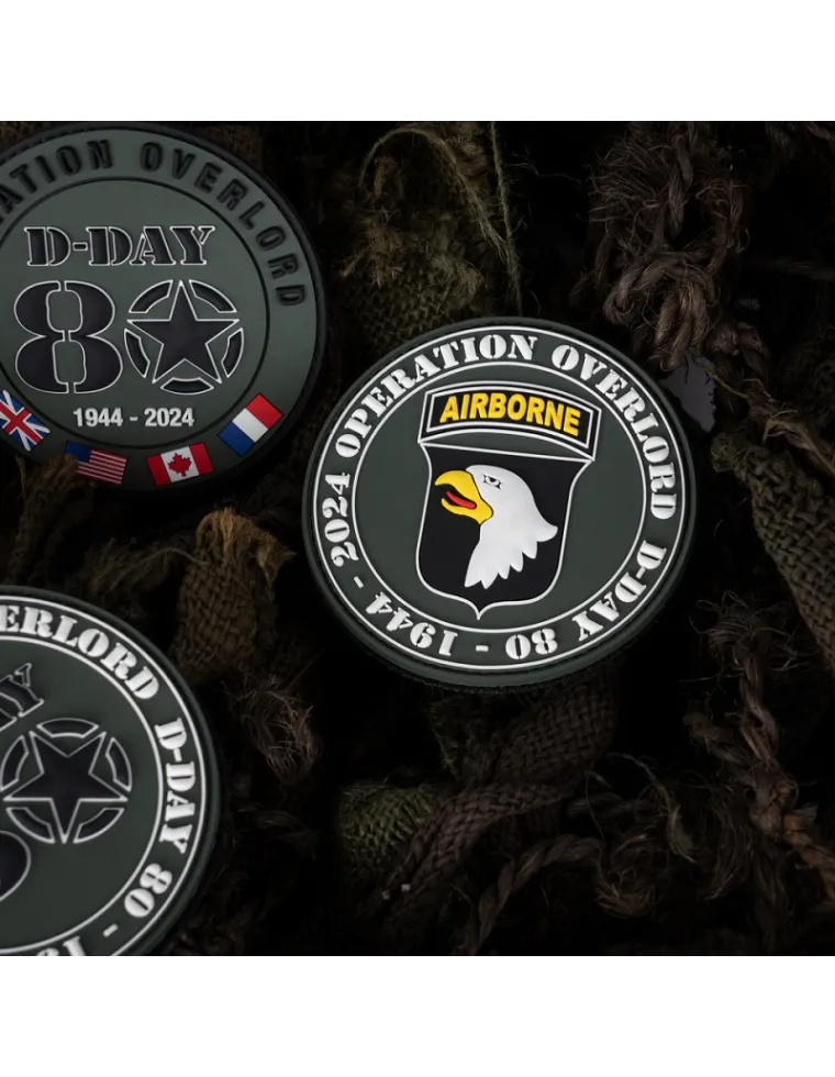 PARCHE PVC D-DAY 80 101ST AIRBORNE