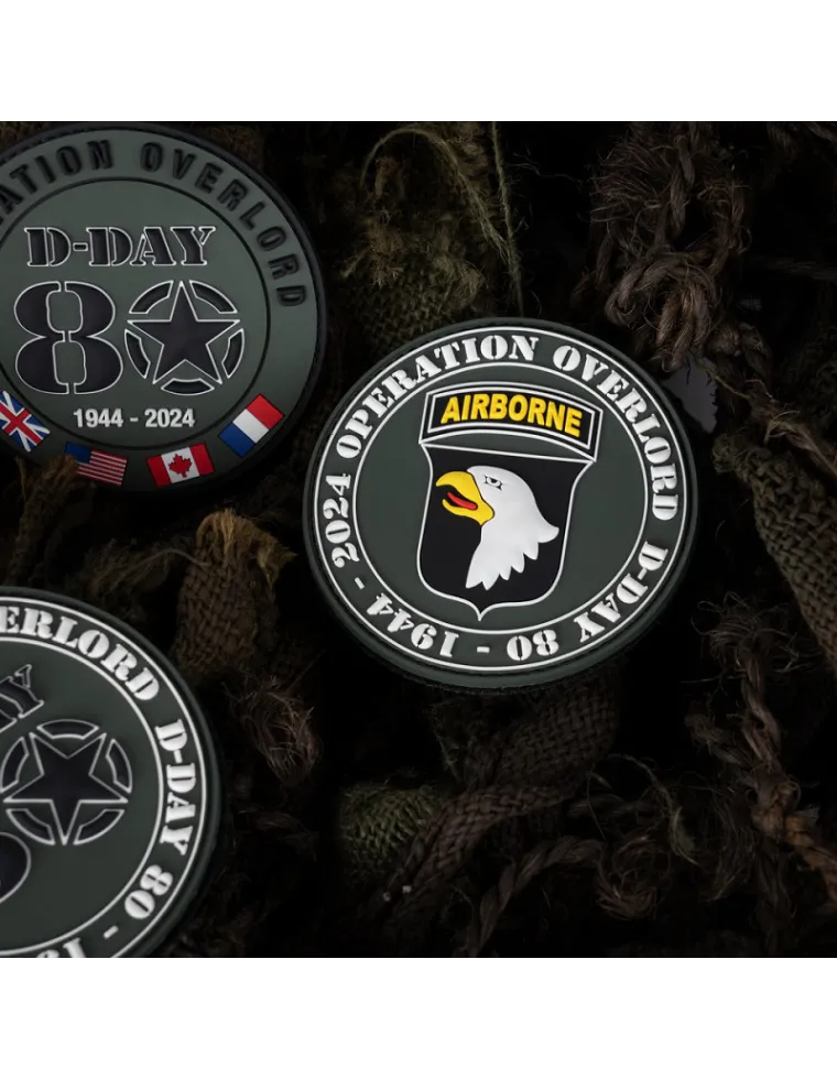 PARCHE PVC D-DAY 80 101ST AIRBORNE