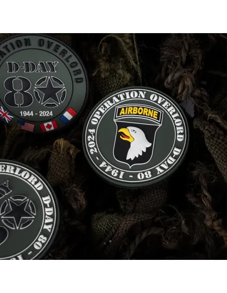 PARCHE PVC D-DAY 80 101ST AIRBORNE