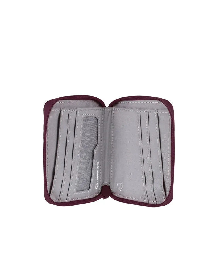 CARTERA CON MONEDERO LIFEVENTURE RFID CIRUELA