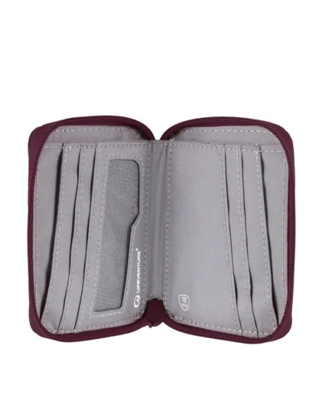 CARTERA CON MONEDERO LIFEVENTURE RFID CIRUELA