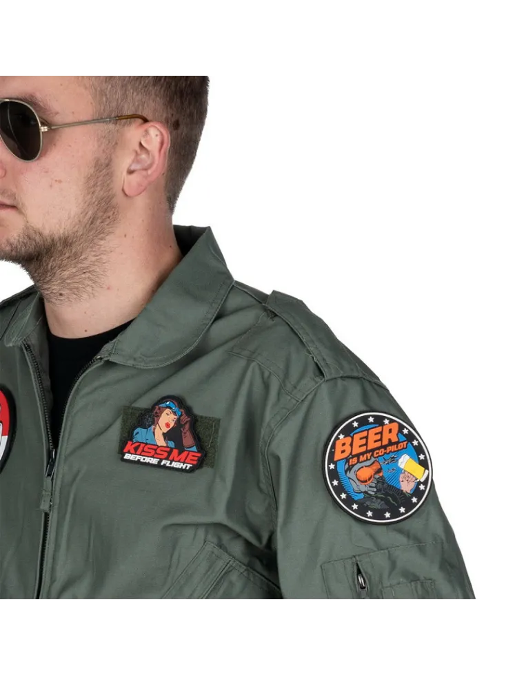 PARCHE PVC BEER IS MY CO-PILOT 9064