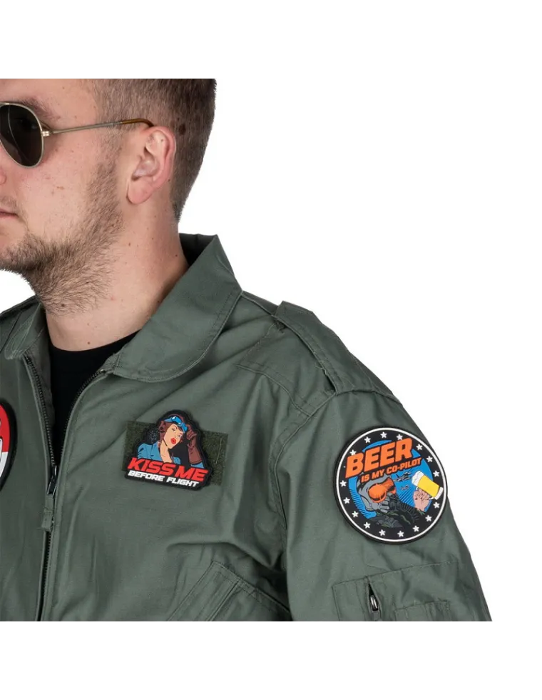 PARCHE PVC BEER IS MY CO-PILOT 9064