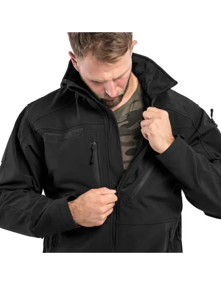 CHAQUETA SOFTSHELL SCU NEGRO