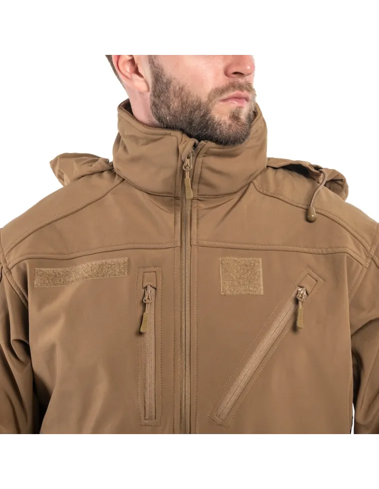 CHAQUETA SOFTSHELL SCU DARK COYOTE