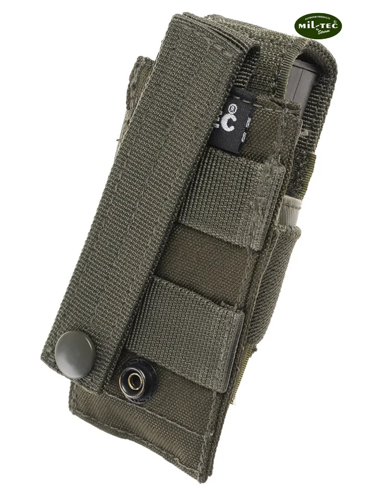 PORTACARGADOR SINGLE PISTOLA MOLLE VERDE