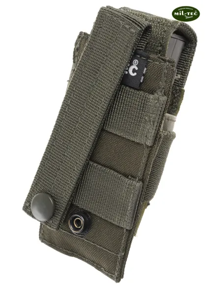 PORTACARGADOR SINGLE PISTOLA MOLLE VERDE