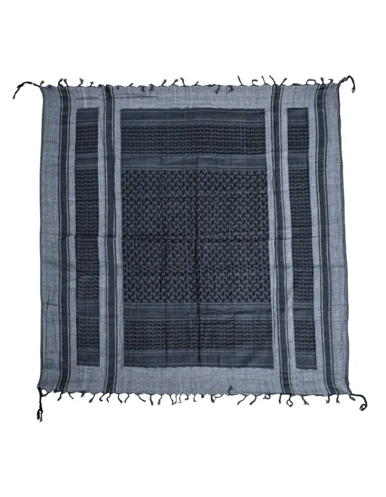 PAÑUELO PALESTINO AZUL/NEGRO