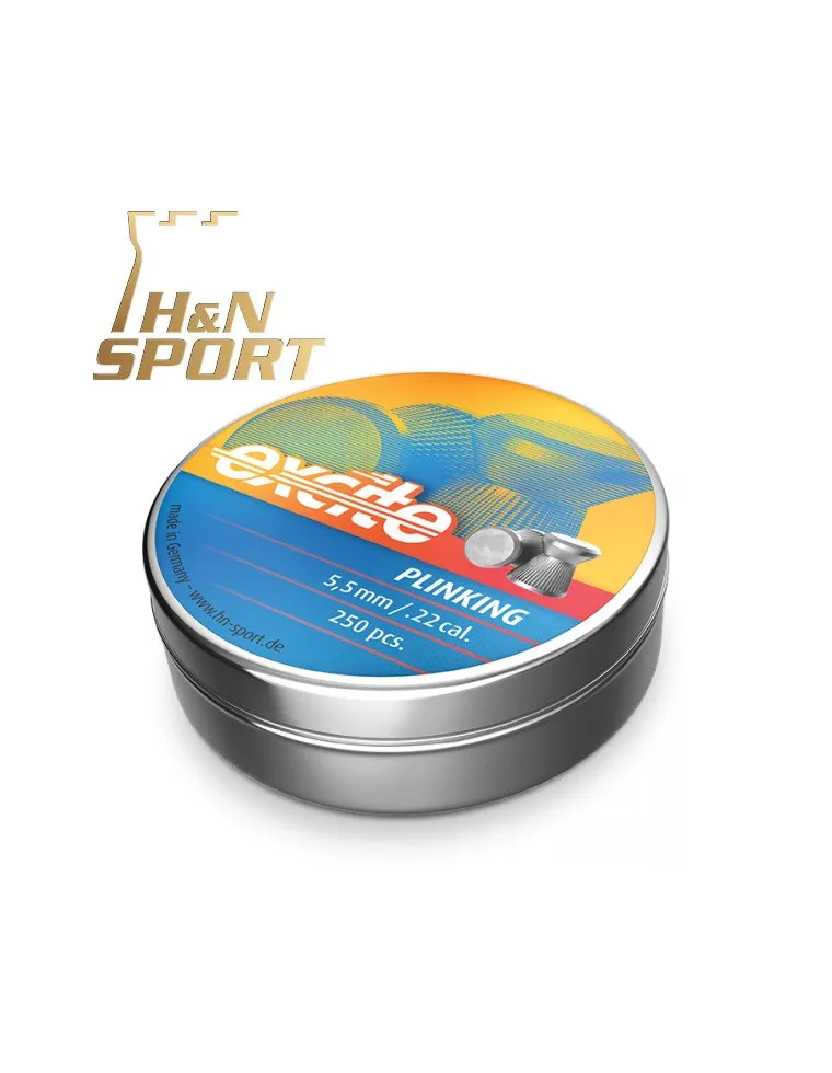 BALINES H&N EXCITE PLINKING 0,83g 5,5mm LATA 250uds