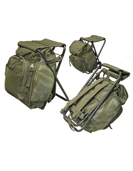 MOCHILA CON SILLA VERDE
