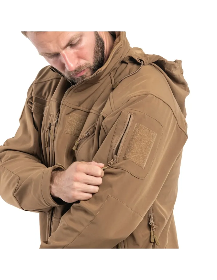 CHAQUETA SOFTSHELL SCU DARK COYOTE