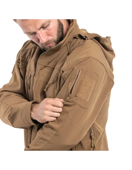 CHAQUETA SOFTSHELL SCU DARK COYOTE