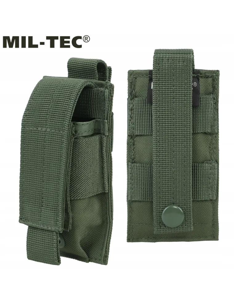 PORTACARGADOR SINGLE PISTOLA MOLLE VERDE