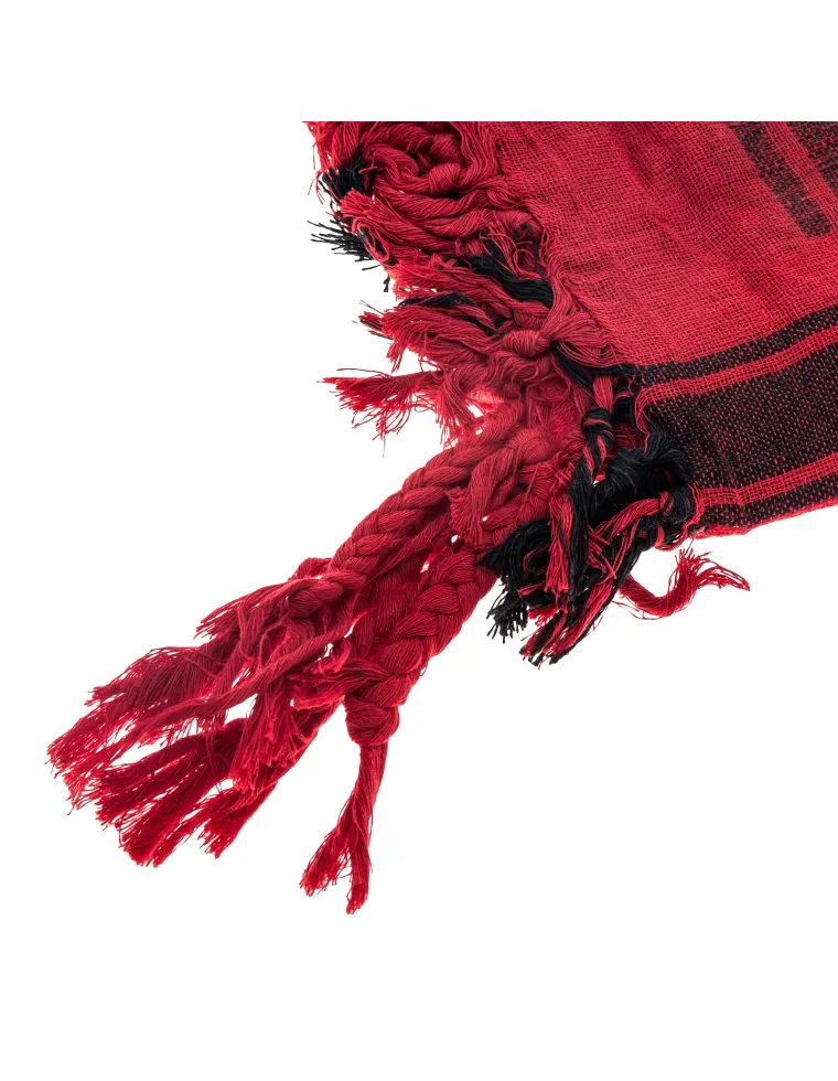PAÑUELO PALESTINO ROJO/NEGRO