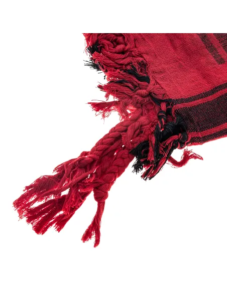 PAÑUELO PALESTINO ROJO/NEGRO