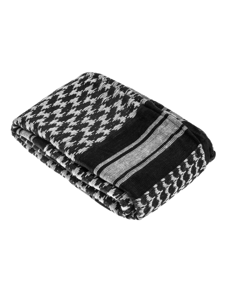 PAÑUELO PALESTINO NEGRO/BLANCO