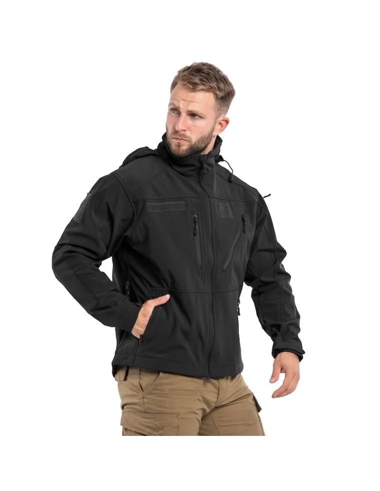 CHAQUETA SOFTSHELL SCU NEGRO