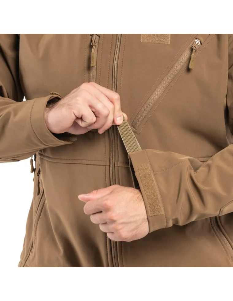 CHAQUETA SOFTSHELL SCU DARK COYOTE