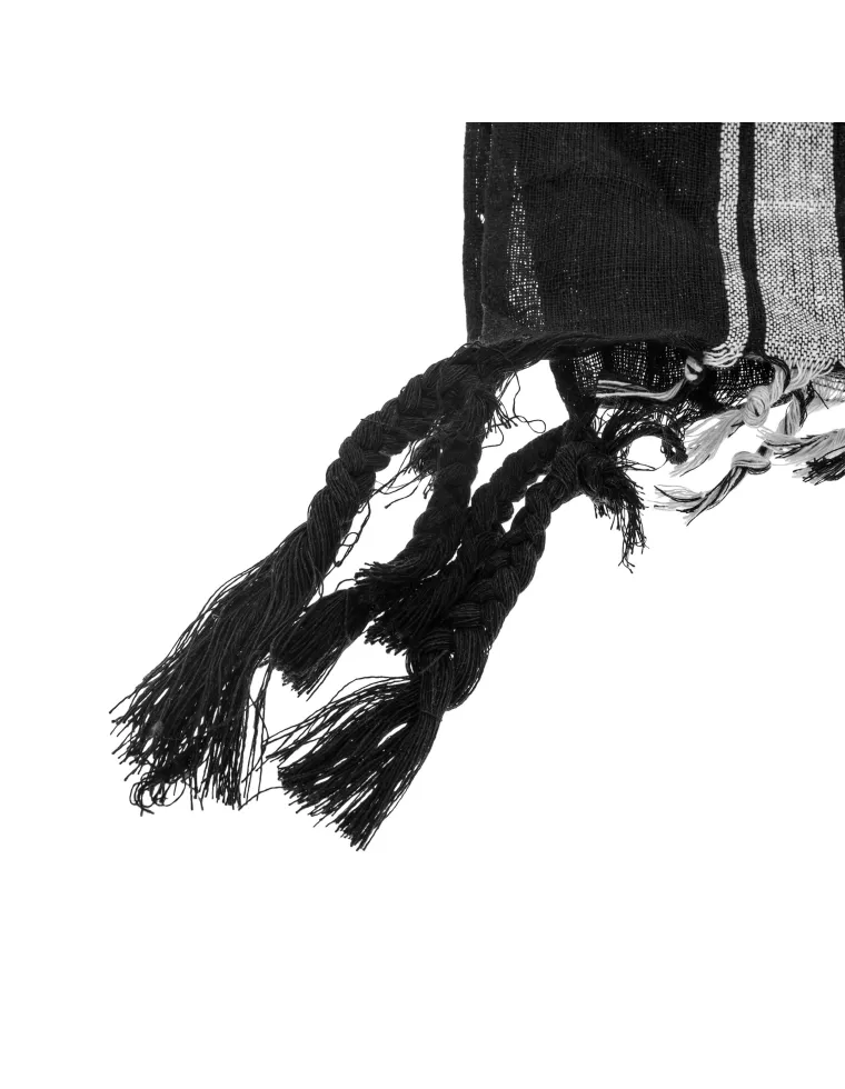 PAÑUELO PALESTINO NEGRO/BLANCO