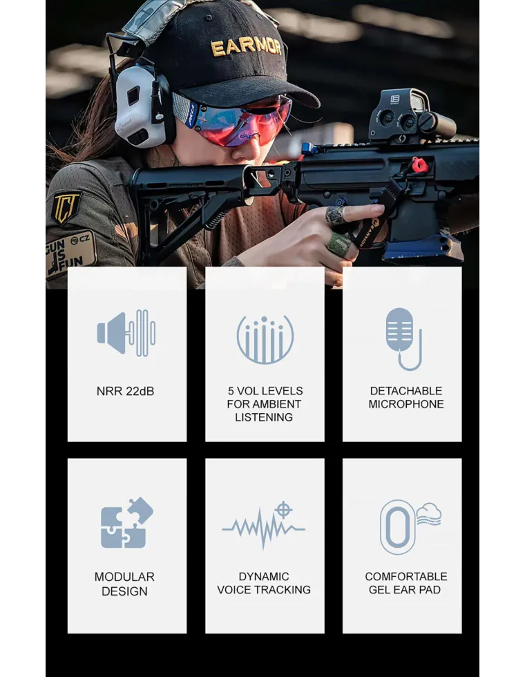 AURICULARES EARMOR HEADSET M32 PLUS VERDE