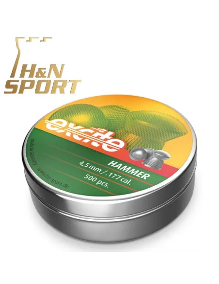 BALINES H&N EXCITE HAMMER 0,51g 4,5mm LATA 500uds