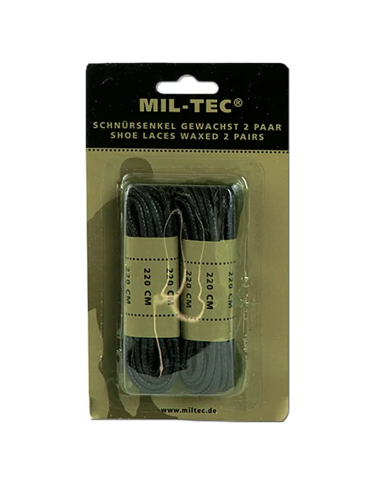 CORDONES BOTA NEGRO 220cm (PAR)