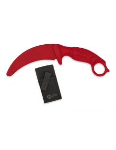 CUCHILLO ENTRENAMIENTO K25 KARAMBIT ROJO