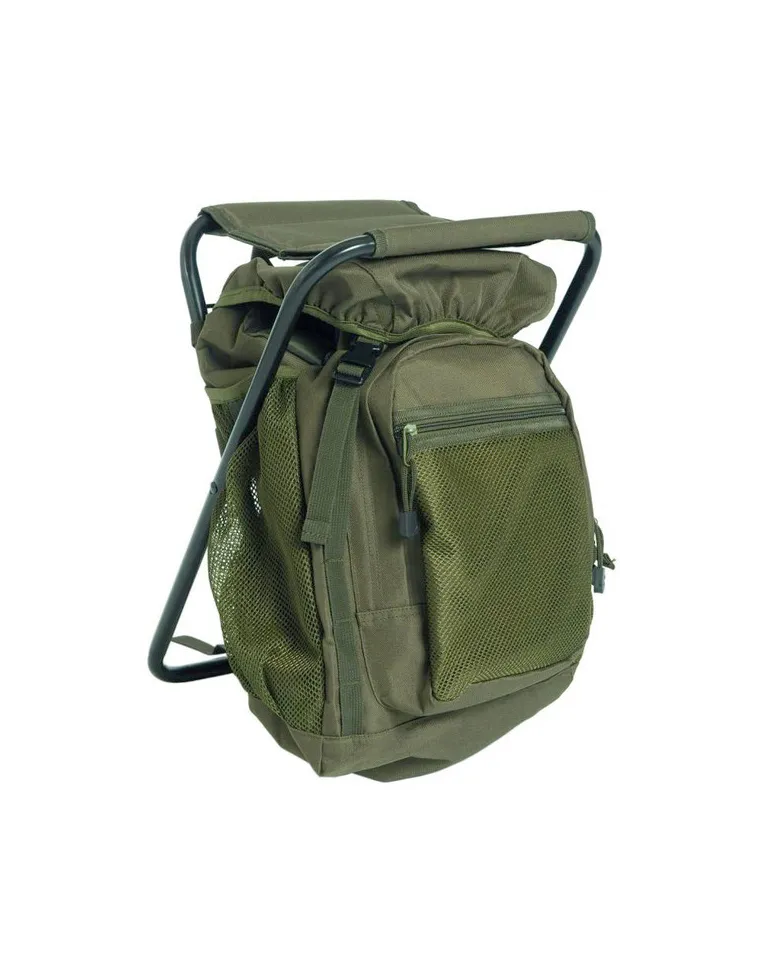 MOCHILA CON SILLA VERDE