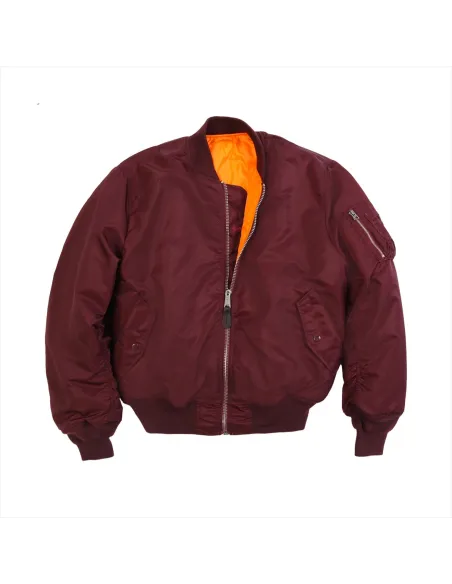 CAZADORA MA-1 ALPHA BURDEOS XL