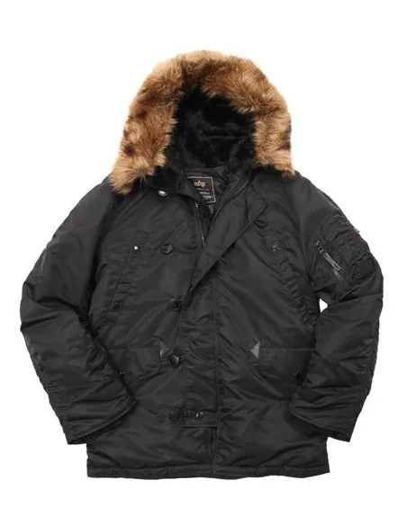 PARKA N3B ALPHA NEGRO L