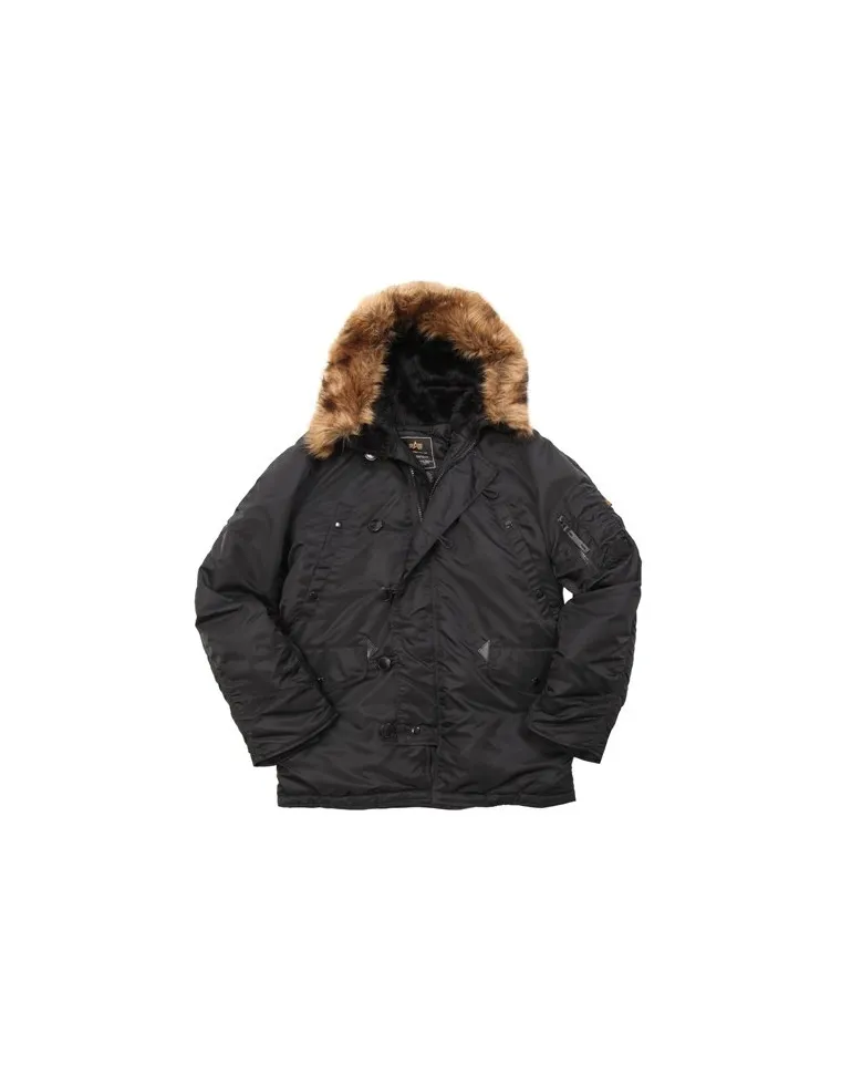 PARKA N3B ALPHA NEGRO M
