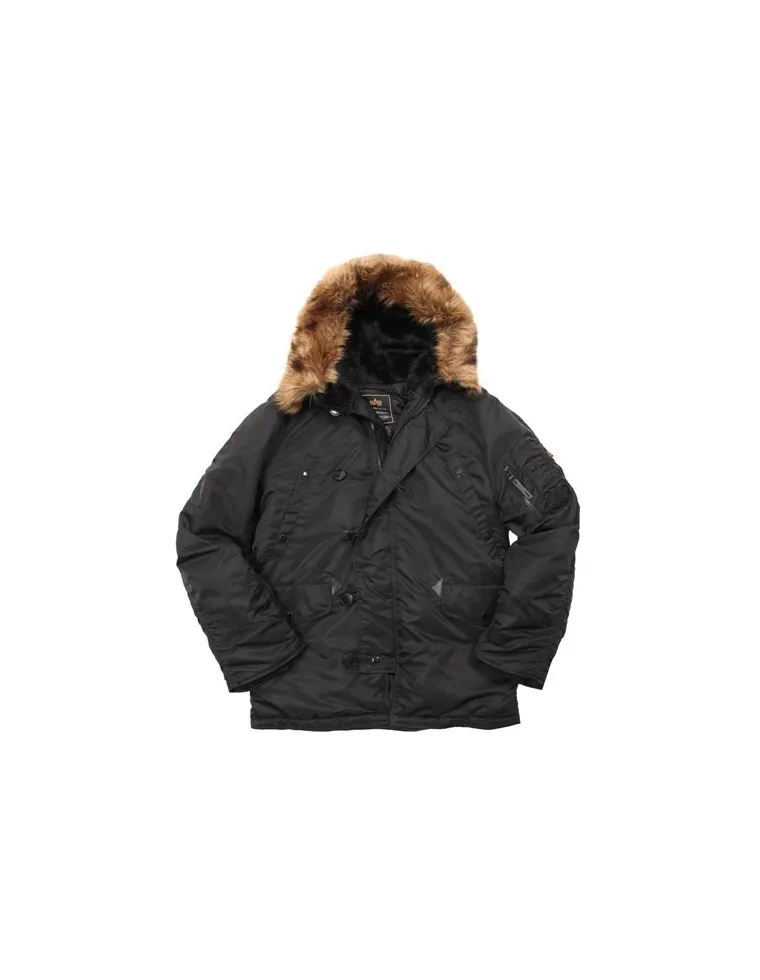 PARKA N3B ALPHA NEGRO XXL